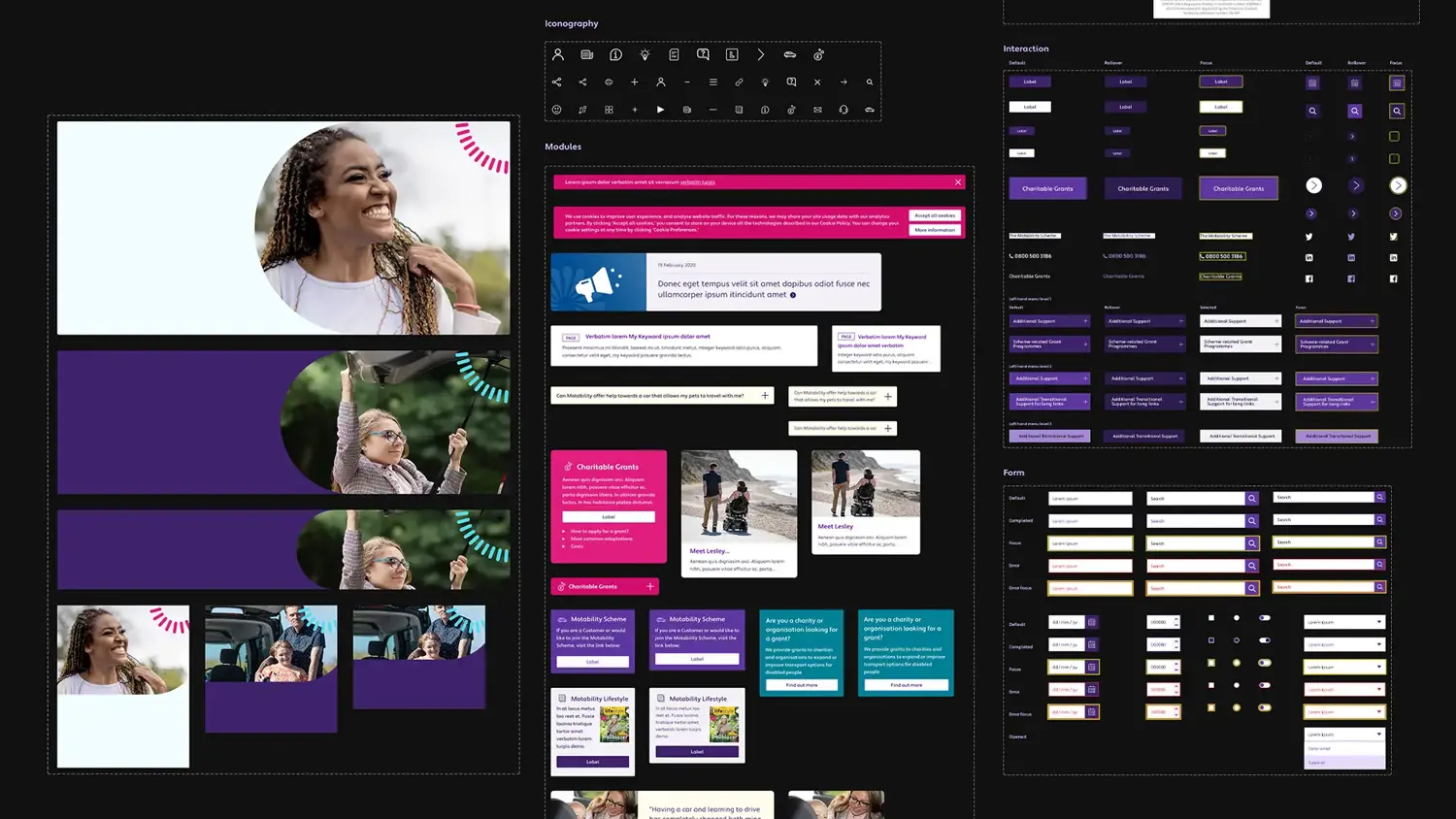 Motability Foundation website UI kit
